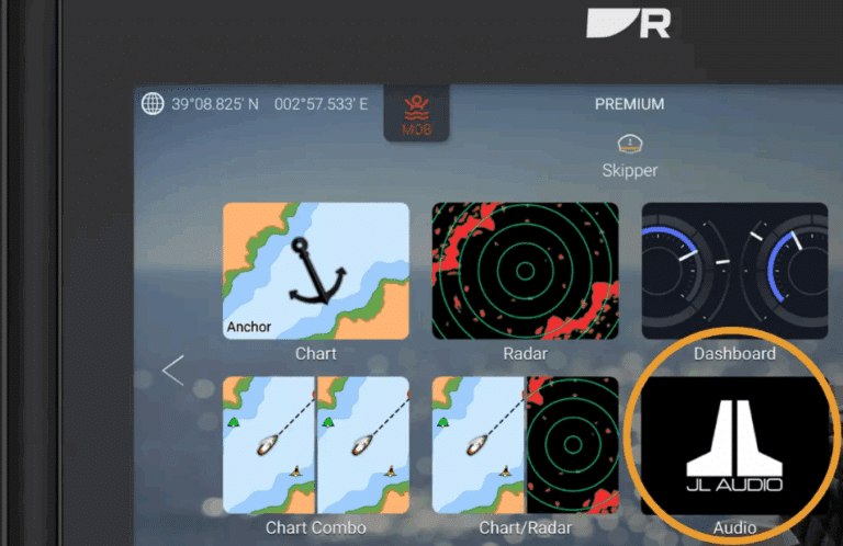 Raymarine lighthouse screen
