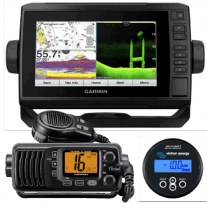 basics of boat electronics plotter vhf radio battery monitor