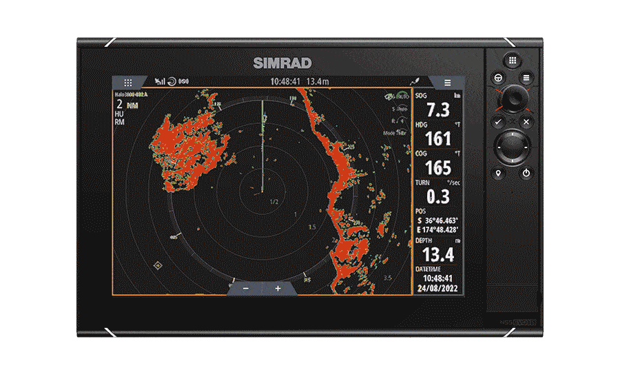 Simrad radar target autotrack dangerous target