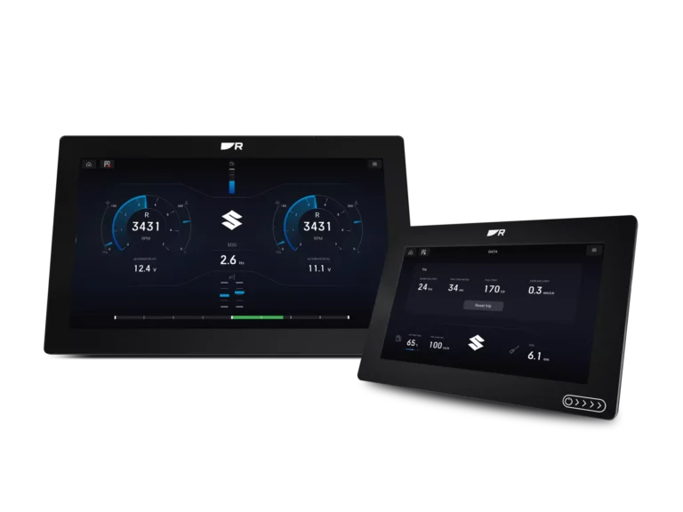 Raymarine axiom Suzuki engine data display